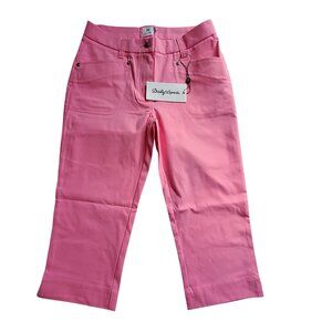 Daily Sports Pink Cropped Pants Women4 Stretch Lightweight Comfortable Golf Wear